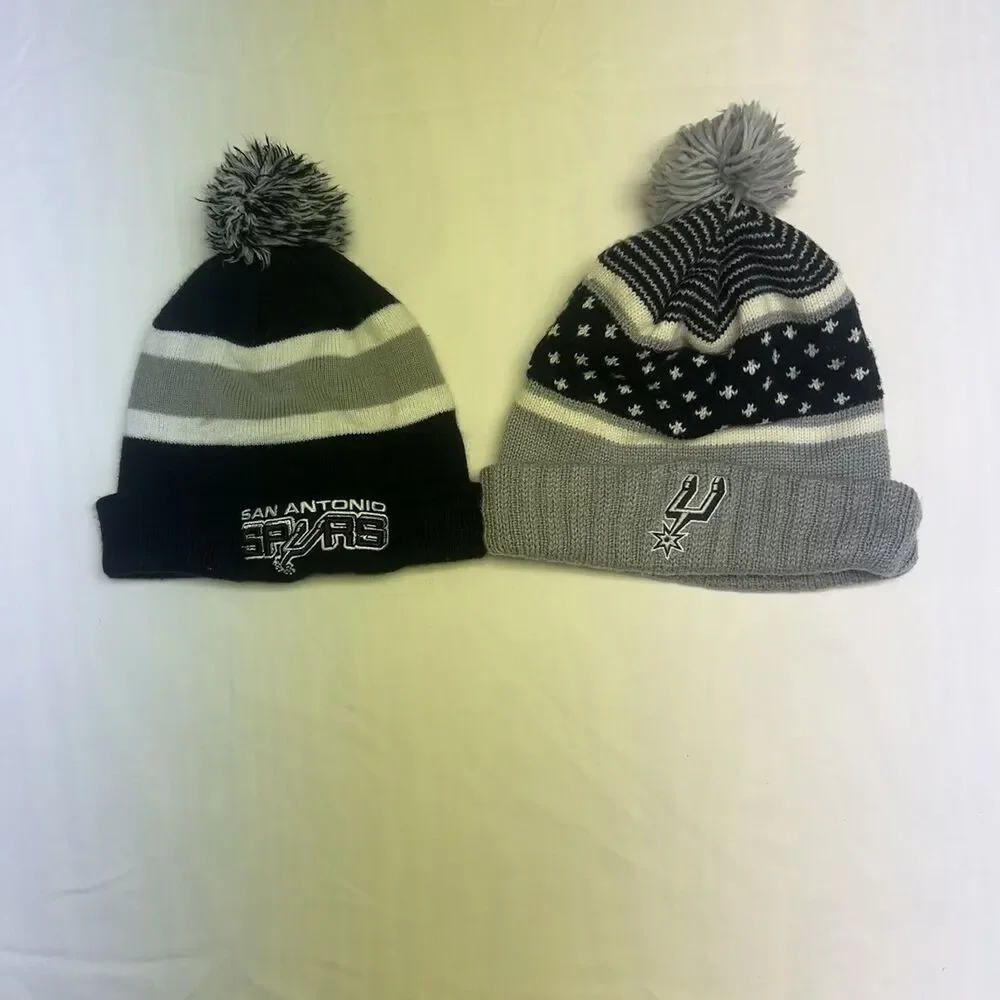 San Antonio Spurs Beanies Set of 2 Mitchell & Ness Hardwood Classics NBA
